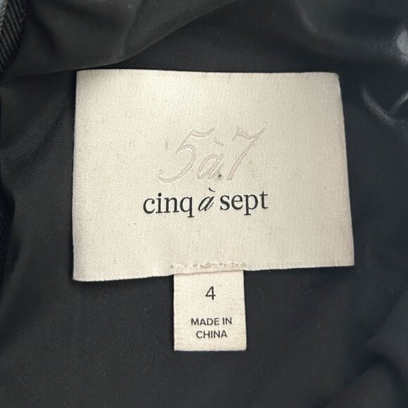 Cinq à Sept Ava Mock-Neck Crepe Grommet Dress ASO Isabelle Lightwood - Picture 8 of 12